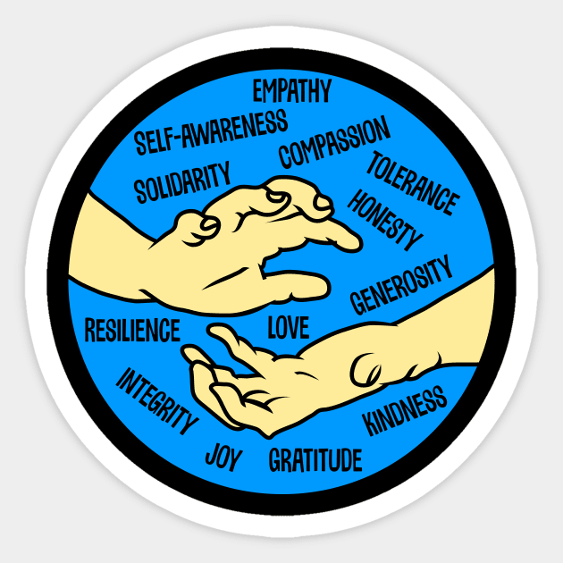 Helping Hands Human Qualities Sticker by jazzworldquest